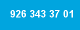 926 343 37 01 926 343 37 01